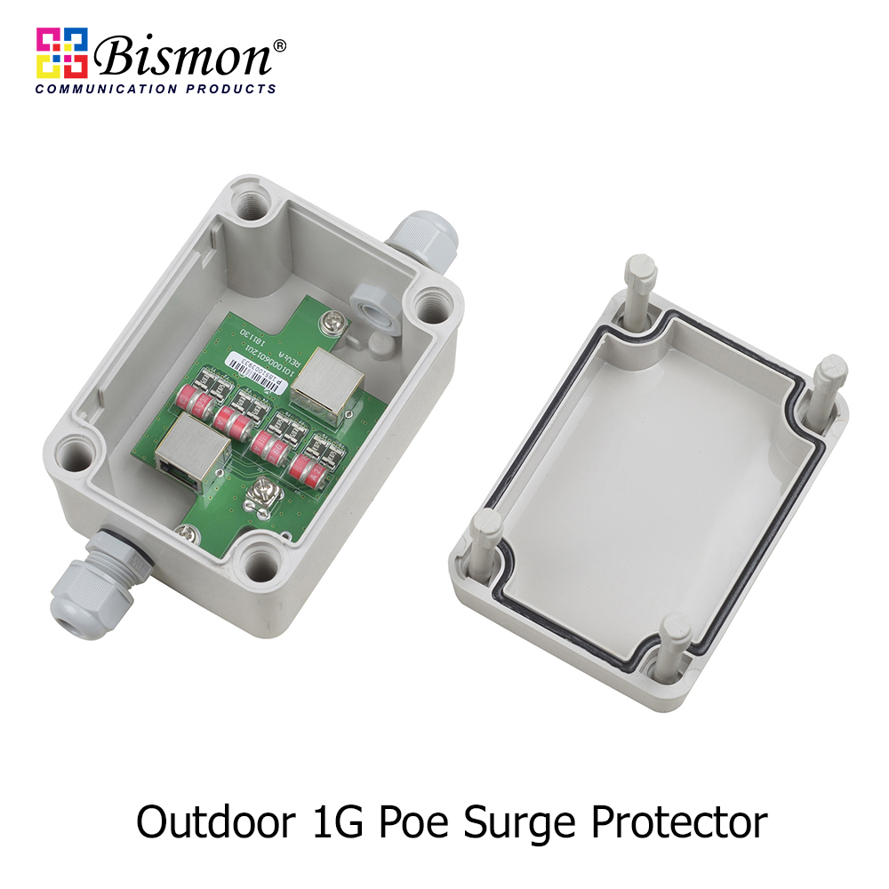 High Performance Outdoor 1G PoE Surge Protector (IEEE 802.3af/at/bt)